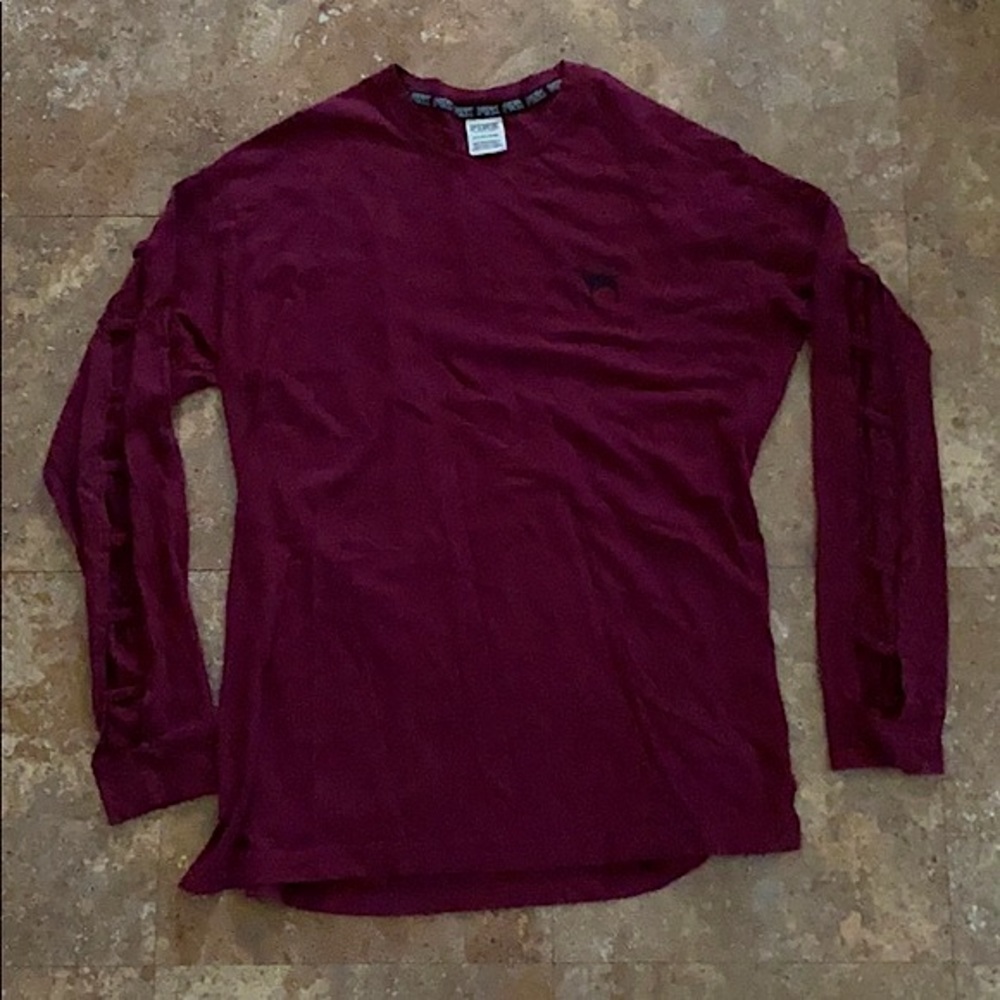 VS PINK Long Sleeve Cotton Tee